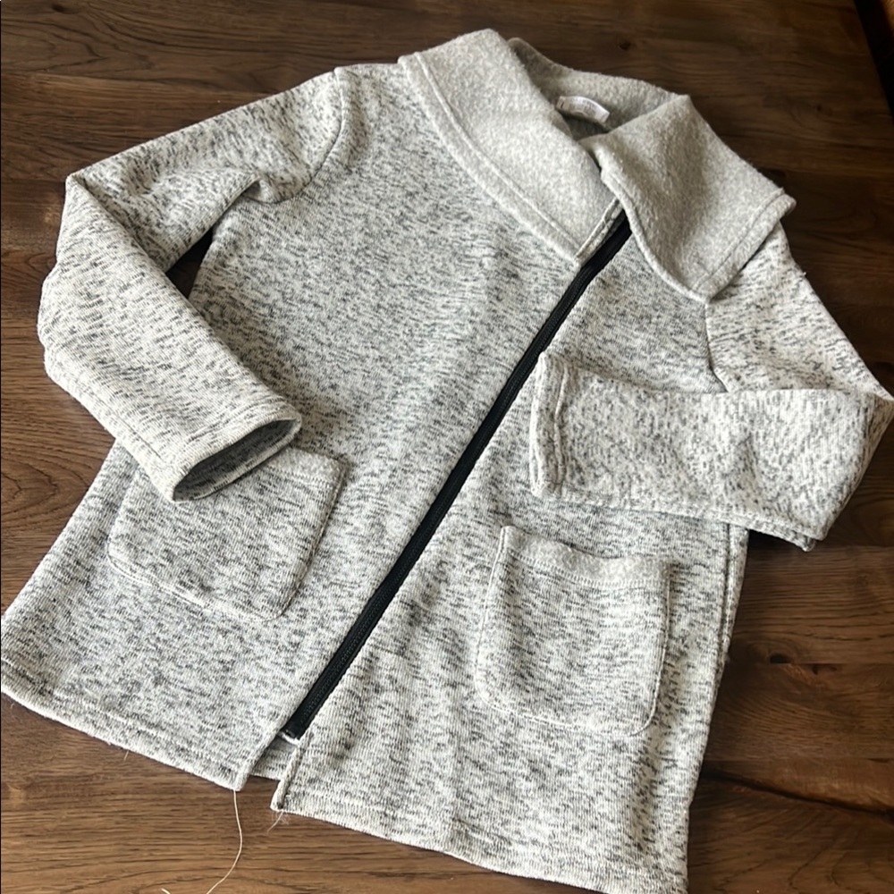 Overmal Asymmetrical Full Zip Womens XXL Grey Heather